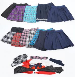 Lot de 11 jupes  plis colire goth nugoth mode corene japonaise, bleue, noire